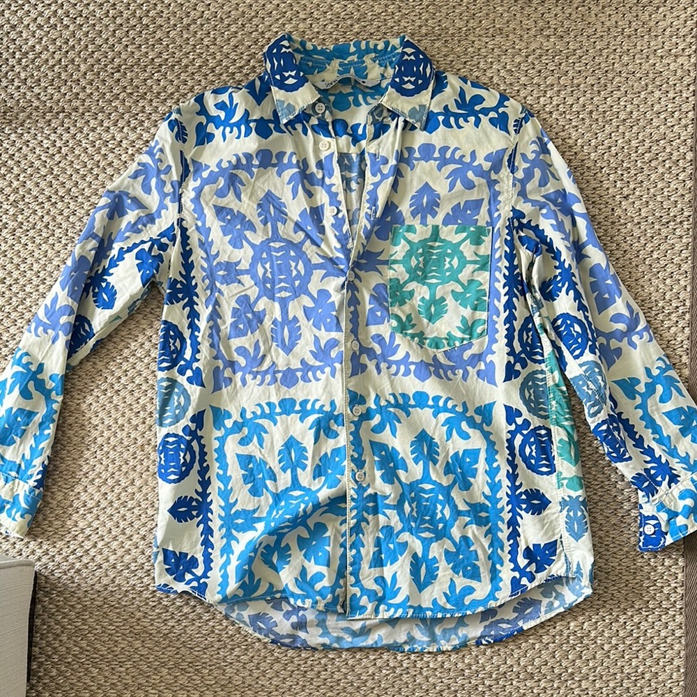 Zara Printed Poplin Shirt